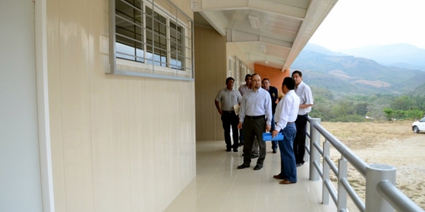 En Copainal&aacute; Supervisa rector Jaime Valls obras de infraestructura en el Centro Mezcalapa de Estudios Agropecuarios