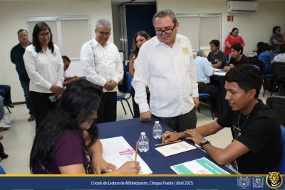 Desarrolla UNACH círculos de estudio del Programa “Chiapas Puede” en distintos Campus