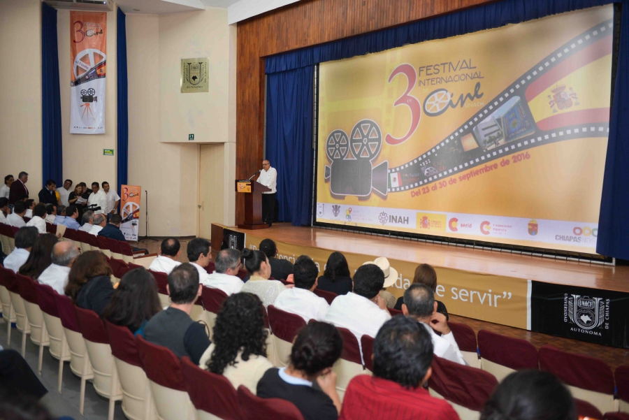Inician las actividades de la tercera edición de Festival Internacional de Cine de la UNACH