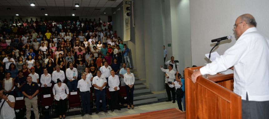Inauguró el rector de la UNACH Carlos Eugenio Ruiz Hernández el ciclo escolar agosto-diciembre 2018