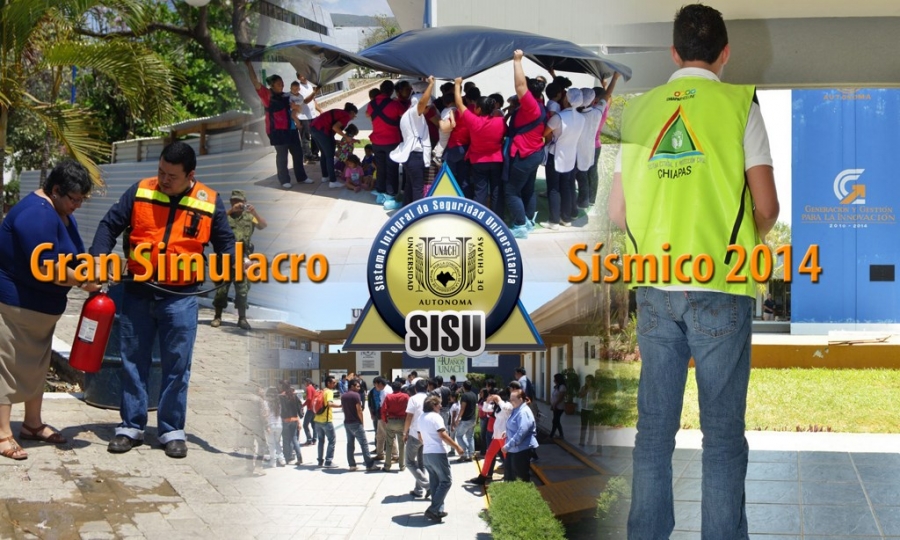 Participan alrededor de 27 mil integrantes de la comunidad UNACH en Gran Simulacro Sísmico 2014