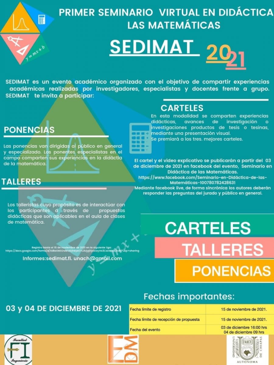 Oferta UNACH Seminario en Didáctica de las Matemáticas