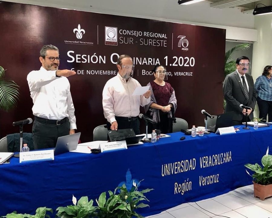Eligen al rector de la UNACH, Carlos F. Natarén Nandayapa, como Presidente del Consejo Regional Sur-Sureste de la ANUIES