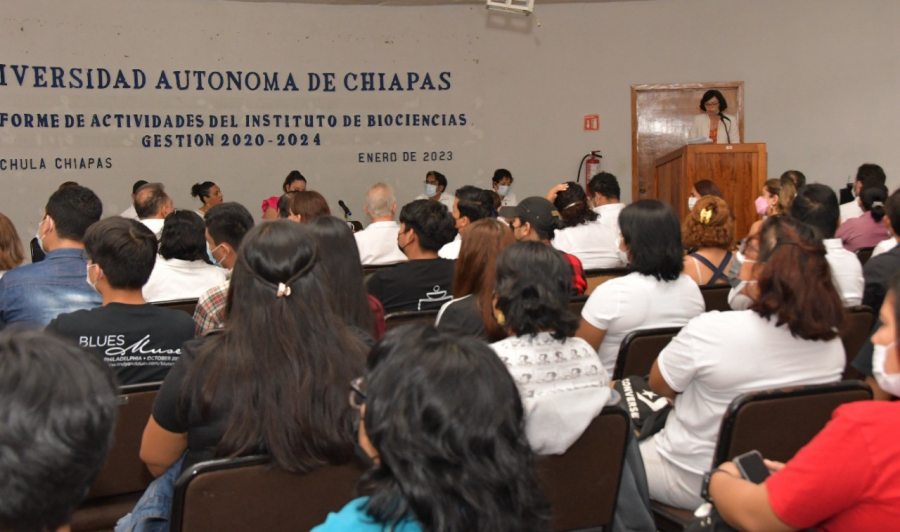 Rindió su Tercer Informe de Actividades la directora del Instituto de Biociencias de la UNACH