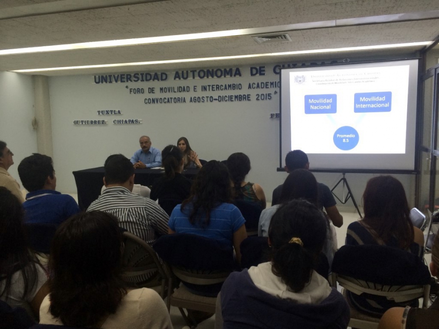 Promueven autoridades de la UNACH los beneficios de los programas de movilidad académica