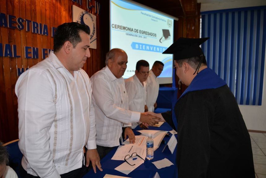 En el Campus IV Se graduó la décima generación de la Maestría en Administración con terminal en Finanzas de la UNACH