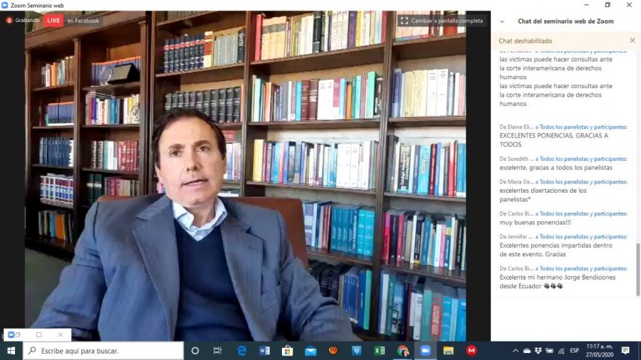 Concluye con éxito el Congreso Internacional de Derecho Convencional organizado por la UNACH vía plataforma digital