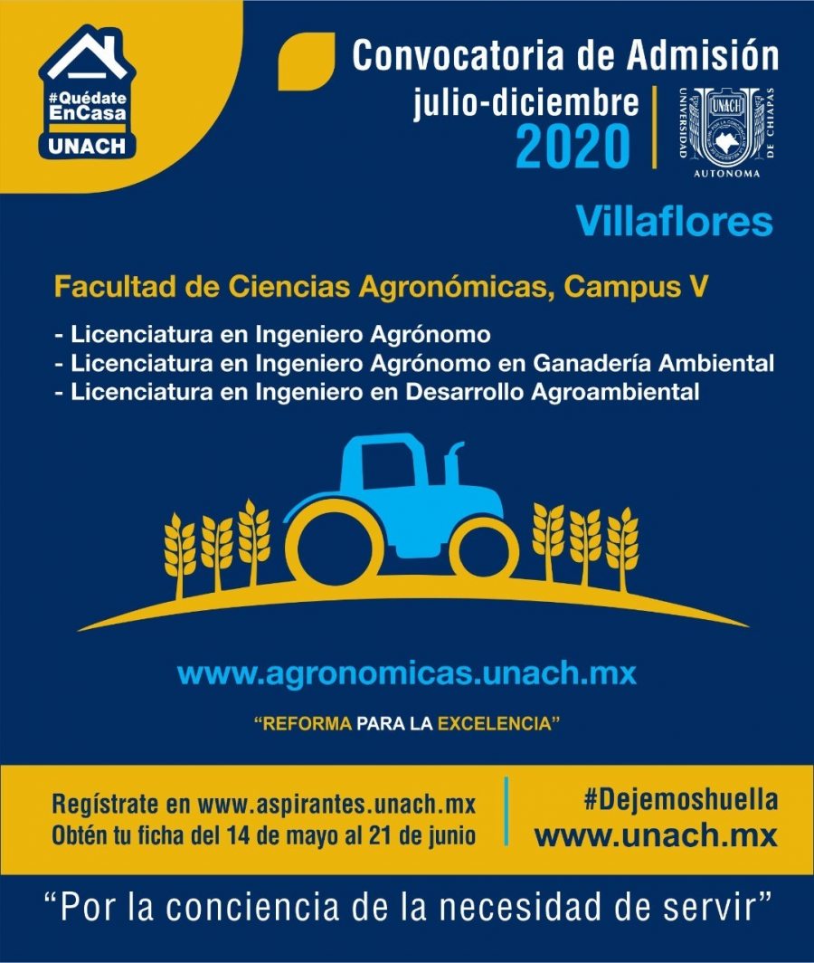 La Licenciatura en Ingeniero Agrónomo en Ganadería Ambiental una opción en la convocatoria de admisión de la UNACH