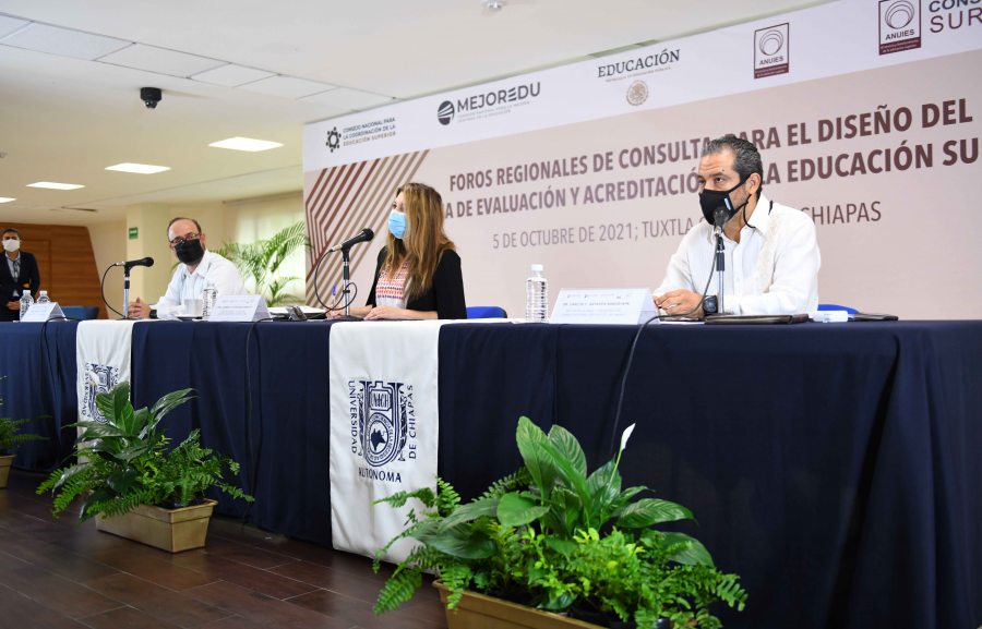 Fue UNACH sede de los Foros de Consulta para el Diseño del Sistema de Evaluación y Acreditación de la Educación Superior