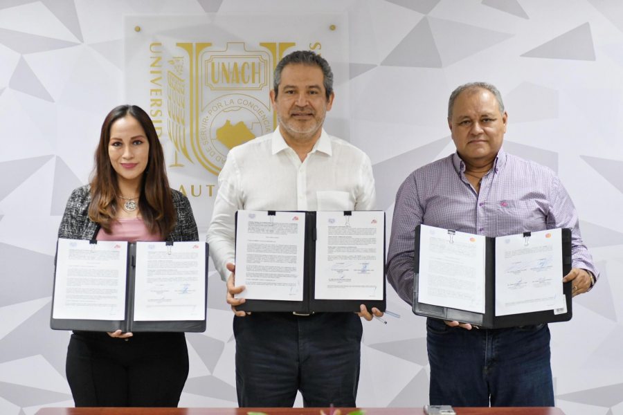 Iniciativa Privada y la UNACH suscriben acuerdos en beneficio de la comunidad universitaria