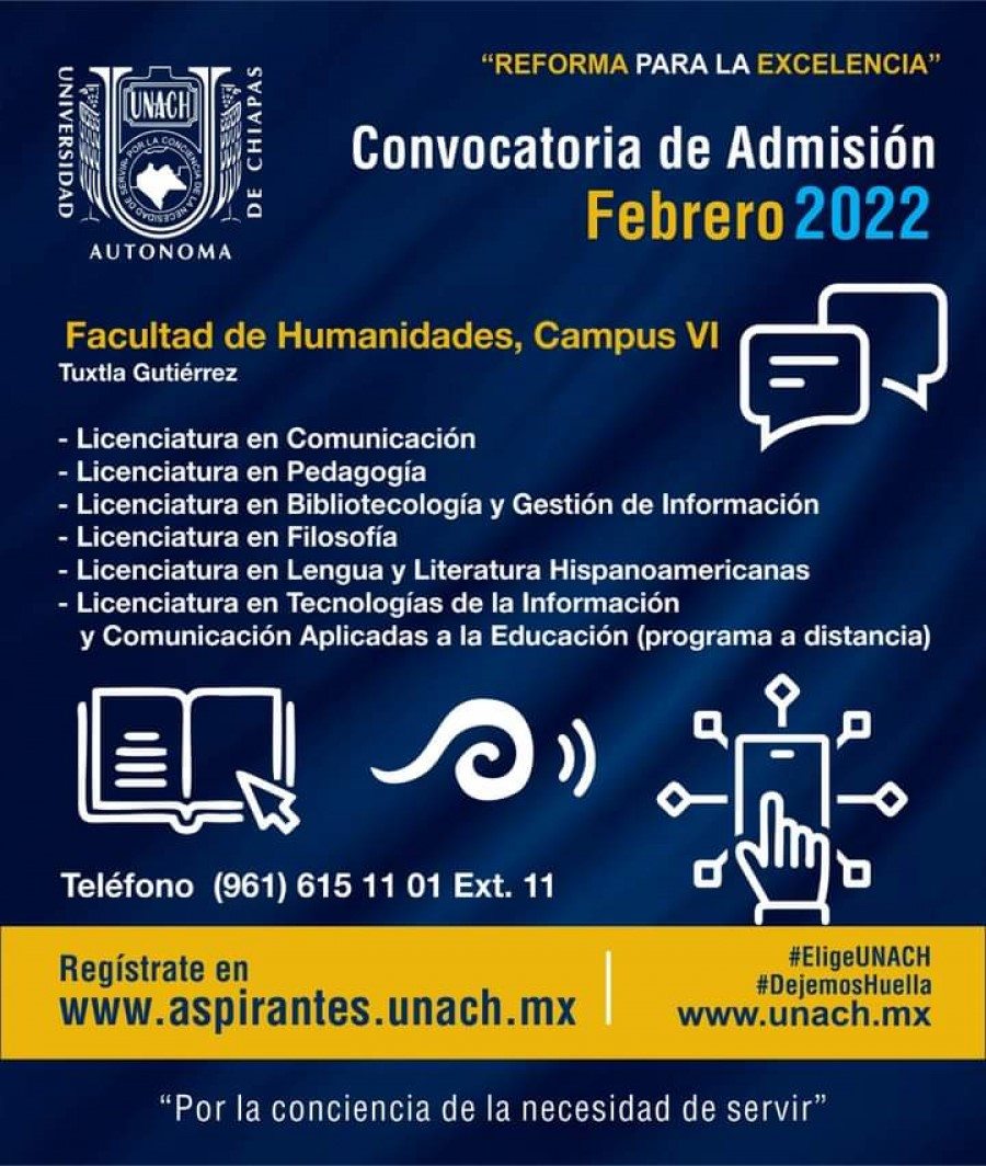 Se forman en la UNACH las próximas generaciones de  la Licenciatura en Bibliotecología y Gestión de Información