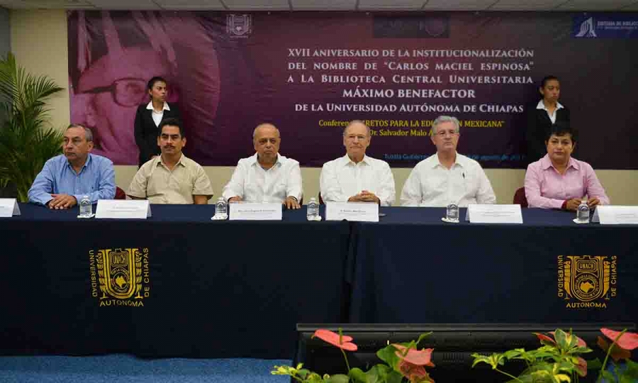 Imparte el  director General de Educación Superior Universitaria de la SEP, Salvador Malo Álvarez, Conferencia Magistral en la UNACH