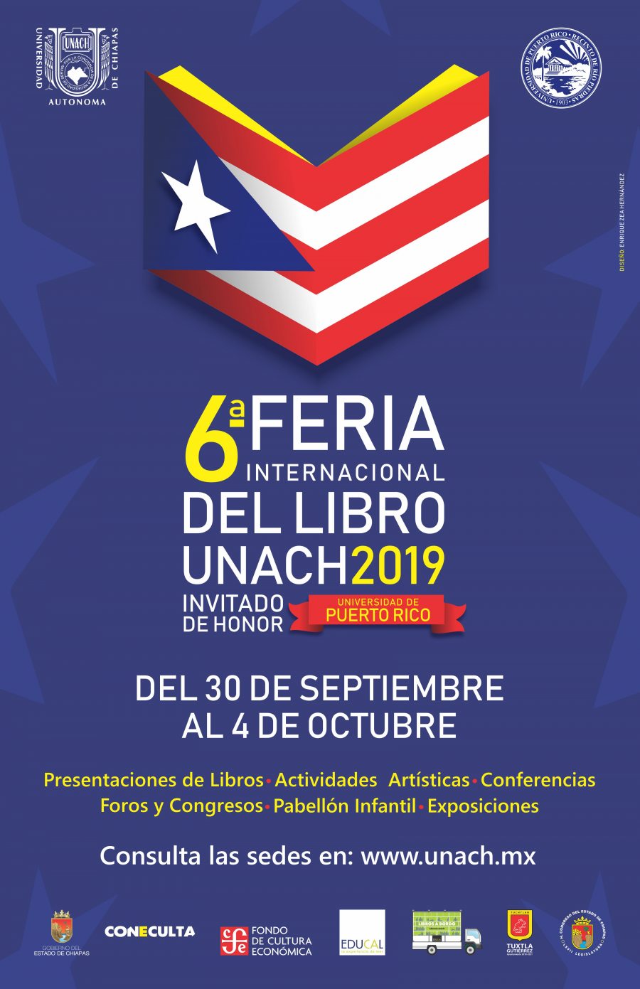 Invita UNACH a la  Sexta Feria Internacional del Libro