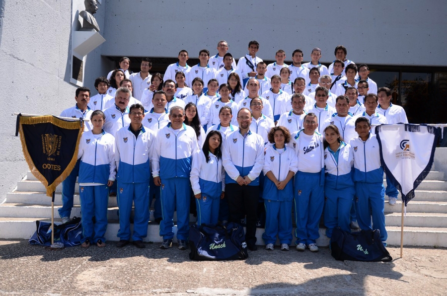 Para la fase regional Refrenda UNACH apoyo a jóvenes deportistas que participarán en Universiada 2012