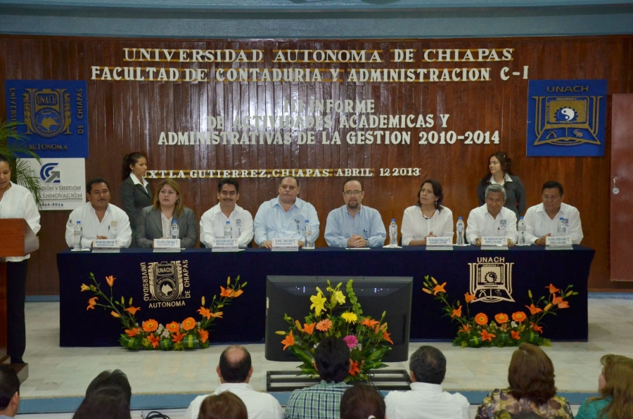 Reconoce rector de la UNACH avances en la calidad académica de la Facultad de Contaduría y Administración