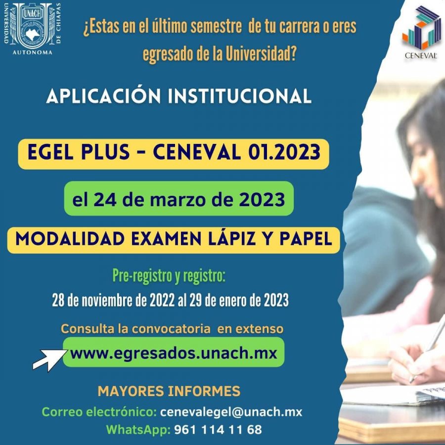 Se aplicará en la UNACH el examen Ceneval