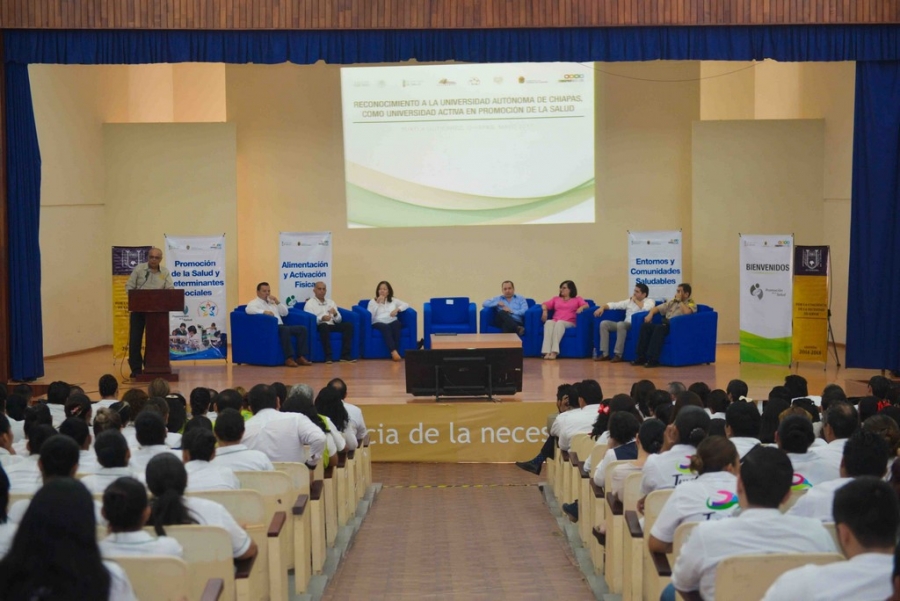 Distinguen  a la UNACH como Universidad Activa en la Promoción de la Salud