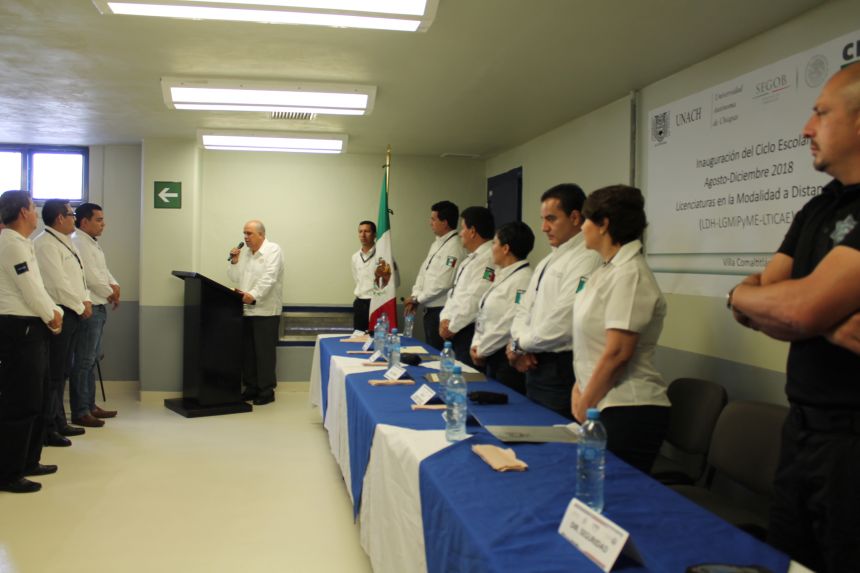 Extiende UNACH su sistema de educación a distancia al Centro Federal de Reinserción Social  Número 15 con sede en Villa Comaltitlán