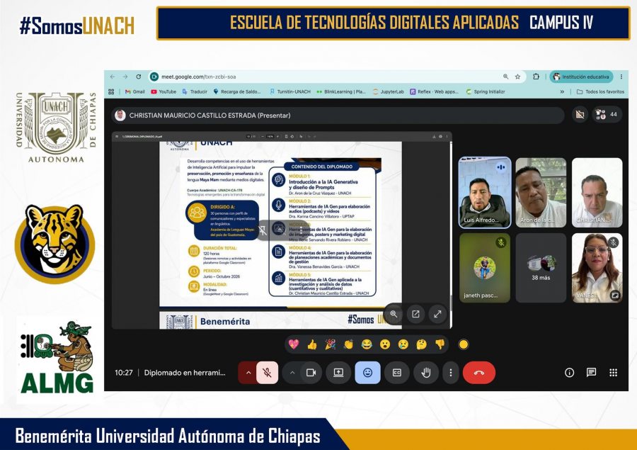 Promueve UNACH la preservaci&oacute;n de las lenguas originarias mediante Diplomado en Inteligencia Artificial Generativa