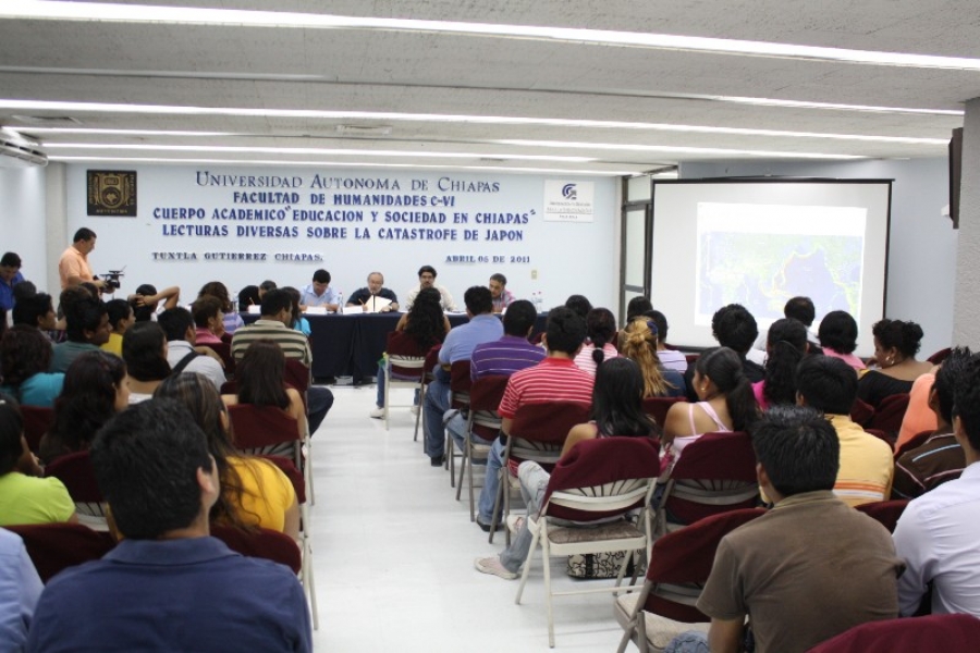 Organizan en la UNACH Foro de Reflexión sobre tragedia en Japón  