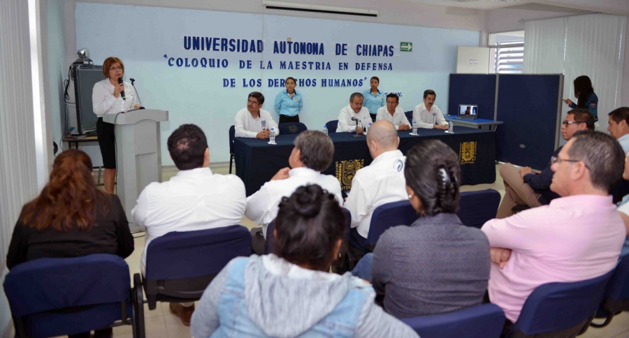 Realizan en la UNACH el Coloquio de la Maestría en Defensa de los Derechos Humanos