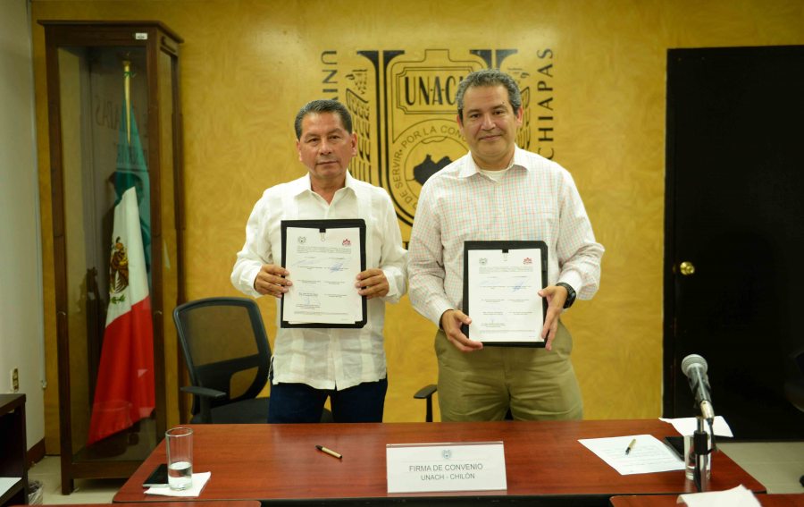 Acuerdan UNACH y el Ayuntamiento de Chilón establecer sede de la Universidad Virtual