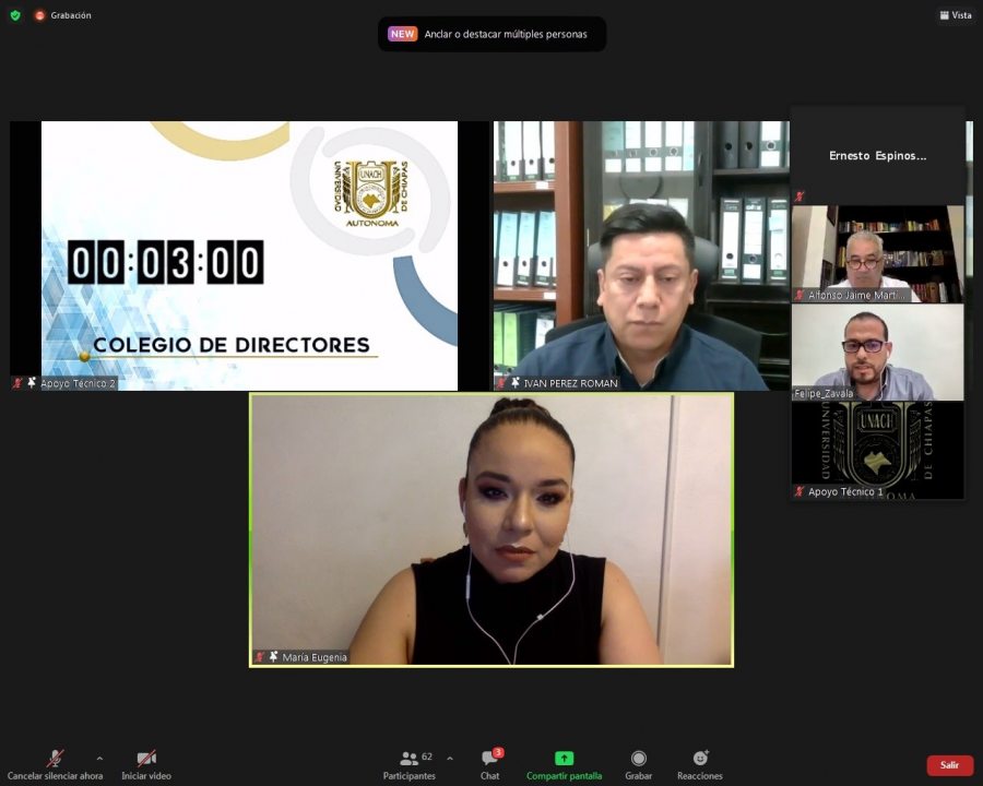 Se realiza  la Reunión del Colegio de Directores de la UNACH