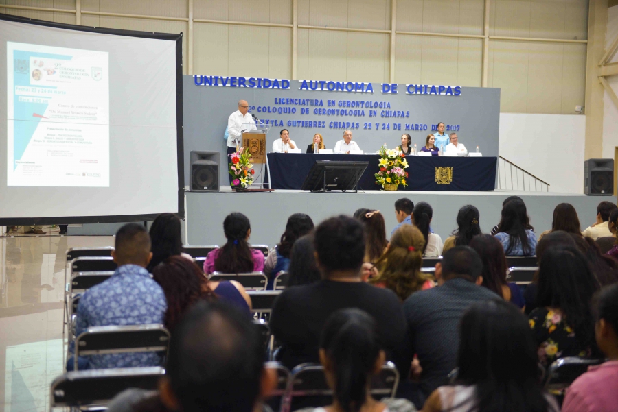 Inauguran en la UNACH los trabajos del Segundo Coloquio de Gerontología en Chiapas