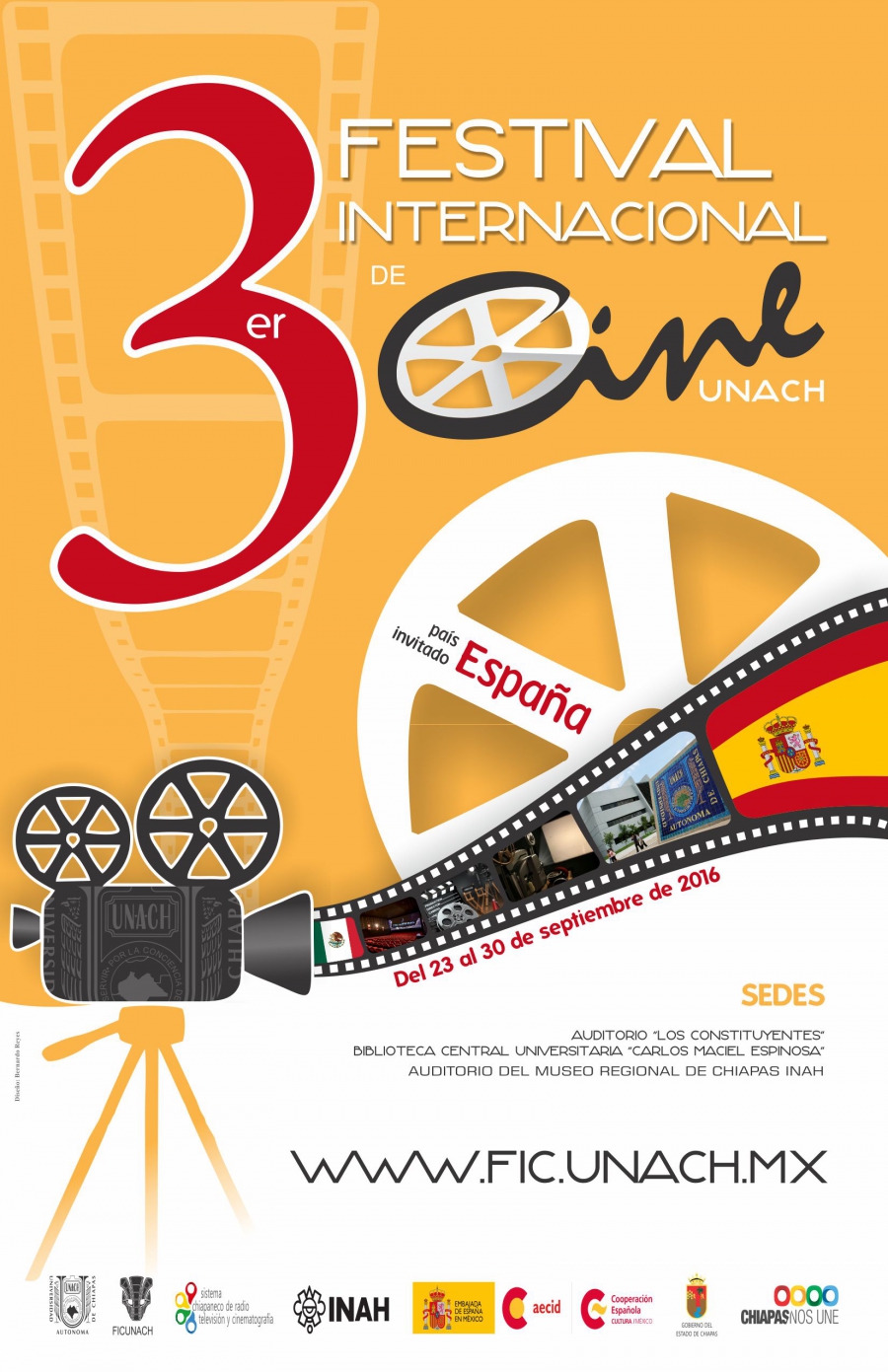 Este viernes inicia la tercera edición del FICUNACH