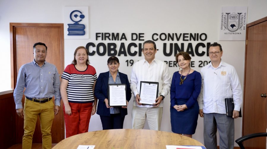 Promoverán UNACH y COBACH de manera conjunta la academia, investigación, la cultura y el servicio social