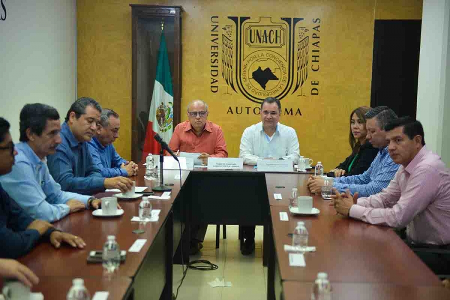 Acuerdan UNACH y CANACO impulsar acciones a favor del desarrollo económico de Chiapas