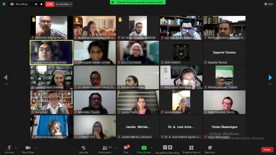 Realizó UNACH Conversatorio sobre el Sistema Nacional de Investigadores