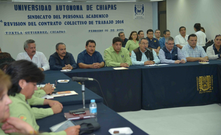 Inician las negociaciones del Contrato Colectivo entre la Administración  Central de la UNACH y el Sindicato del Personal Académico