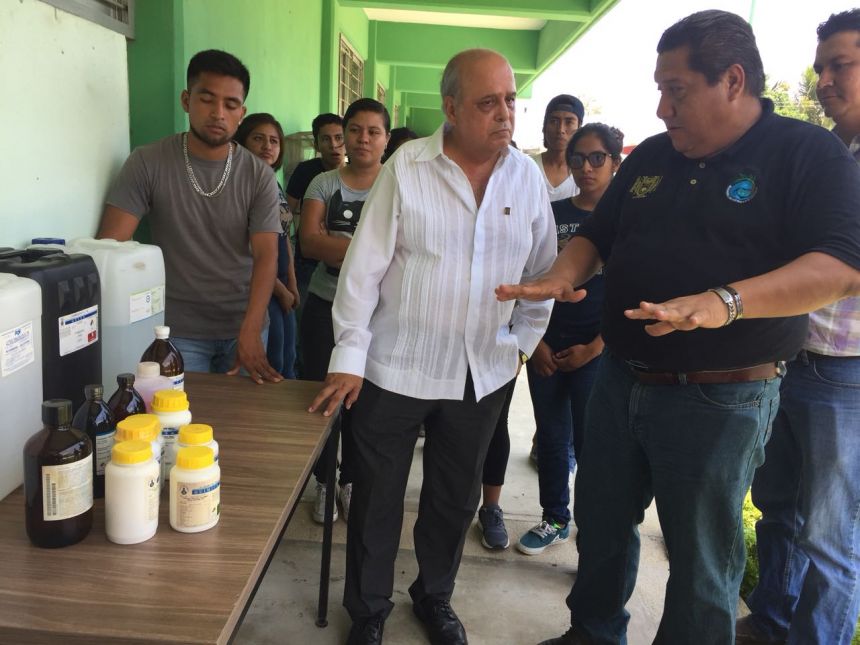 En el Campus IV Visita rector de la UNACH, Carlos Eugenio Ruiz Hernández sede académica de la Licenciatura en Sistemas Costeros