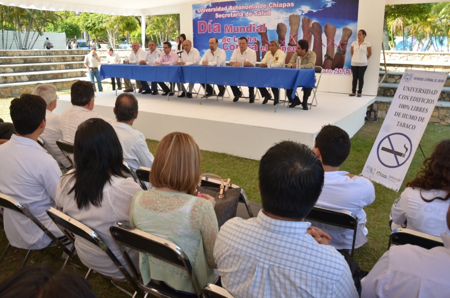 Certifica Secretaría de Salud del Estado edificios de la UNACH como espacios libres de humo de tabaco