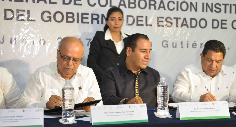 Acuerdan UNACH y la Secretaría de Economía del Gobierno de Chiapas emprender acciones a favor del desarrollo del estado