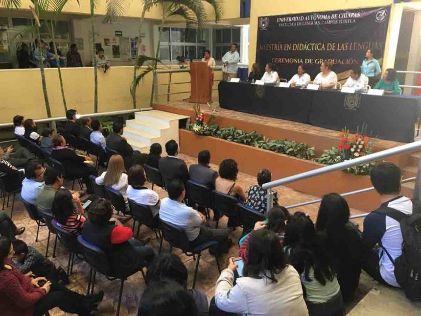 Celebra UNACH la graduación de la segunda generación de la Maestría en Didáctica de las Lenguas