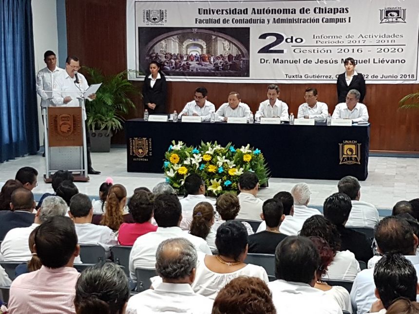 Se consolida la Facultad de Contaduría y Administración, Campus I de la UNACH, con la matrícula de alumnos más grande