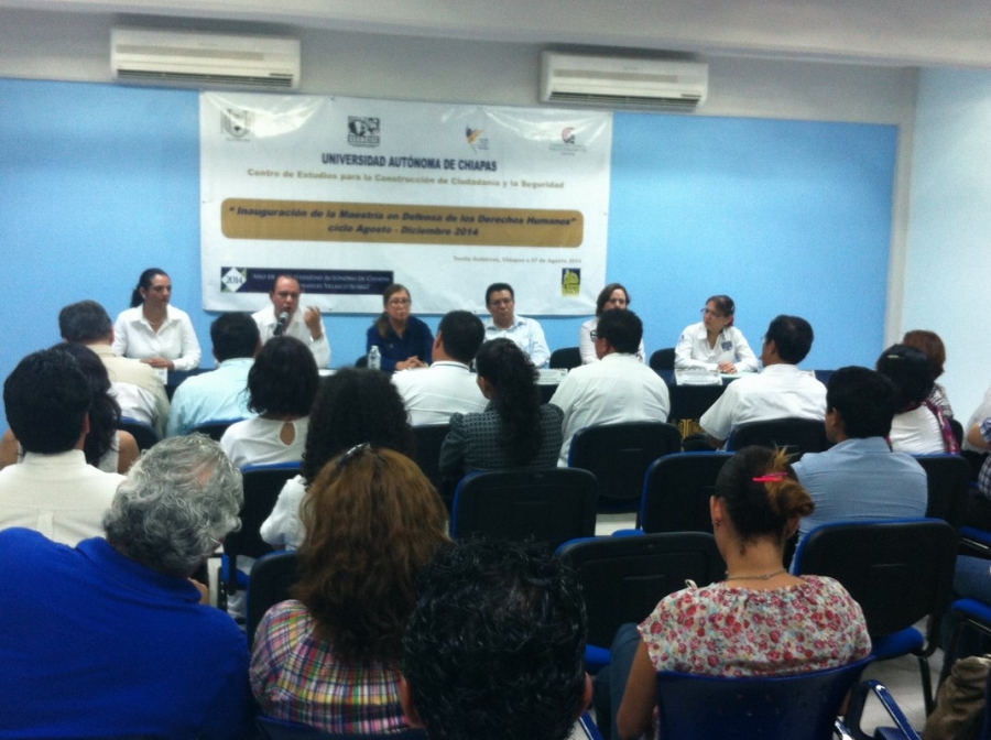 Inicia clases la primera generación de la Maestría en Defensa de los Derechos Humanos en la UNACH