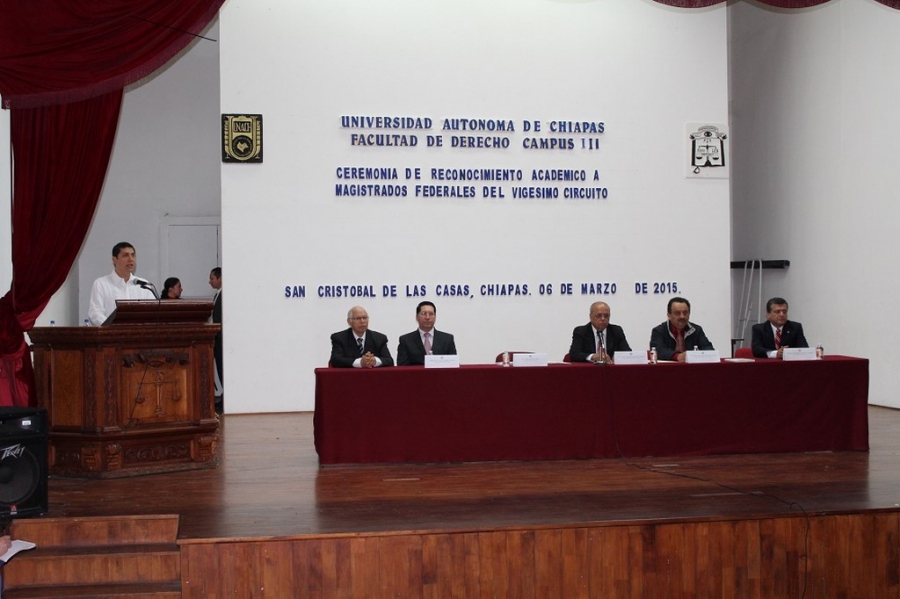 Reconoce UNACH trayectoria de los Magistrados Carlos Arteaga Álvarez y Miguel Moreno Camacho