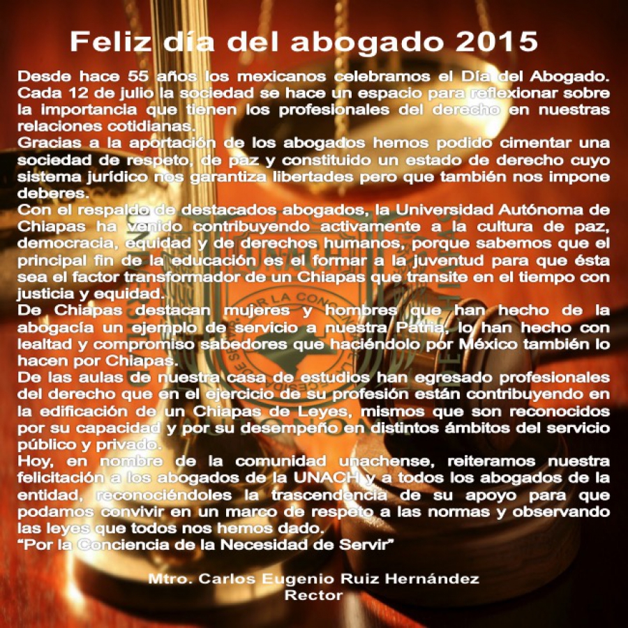 Feliz dia del abogado 2015