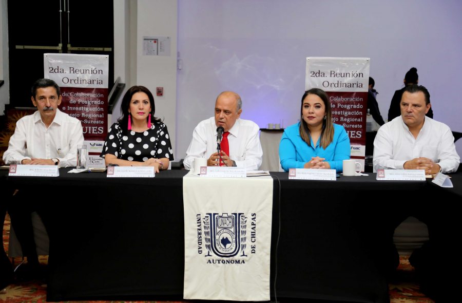 Se realizó  en la UNACH  la Reunión de la Red de Colaboración de Posgrado e Investigación del Consejo Regional Sur-Sureste de la ANUIES