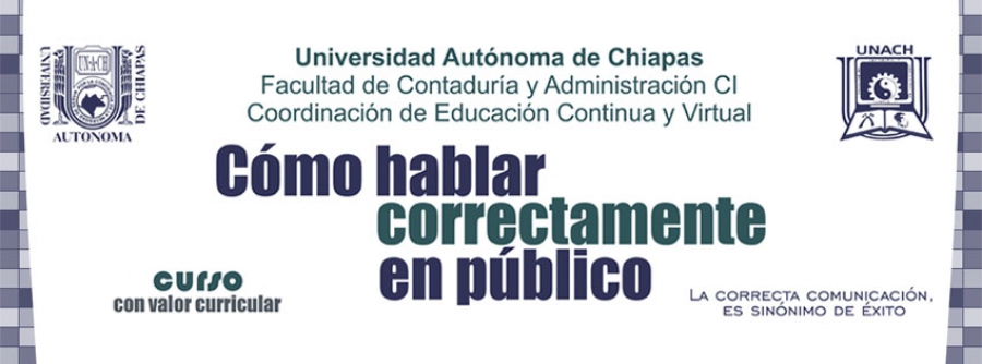 Ofrece UNACH Curso-taller “Cómo hablar correctamente en público”