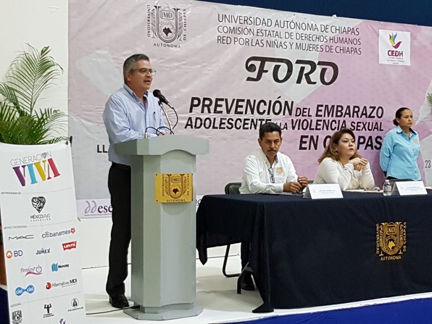 Se realizó en la UNACH el foro “Prevención del Embarazo Adolescente y la Violencia Sexual en Chiapas”