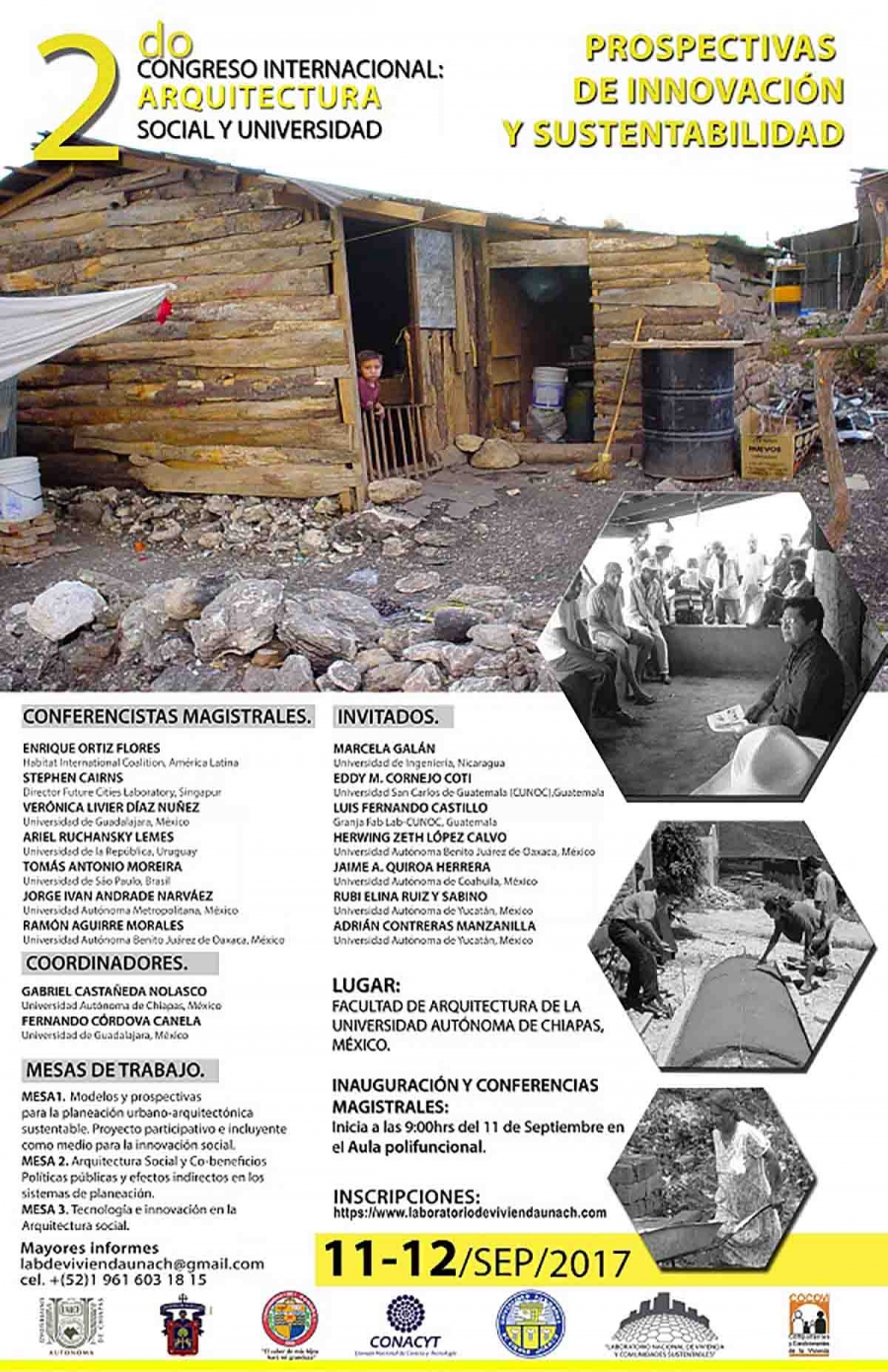 Organiza la UNACH y la Universidad de Guadalajara  el 2do. Congreso Internacional Arquitectura Social y Universidad