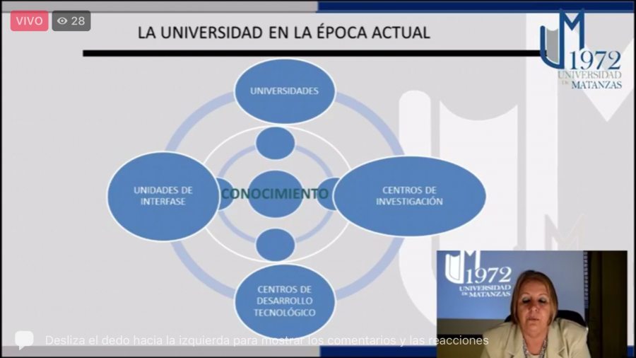Diserta Rectora de la Universidad de Matanzas Conferencia Magistral  en la Feria Internacional del Libro UNACH 2021