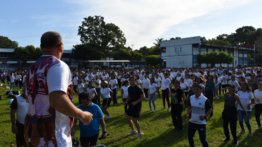 Participa comunidad estudiantil de la UNACH en 10ª Activación Física