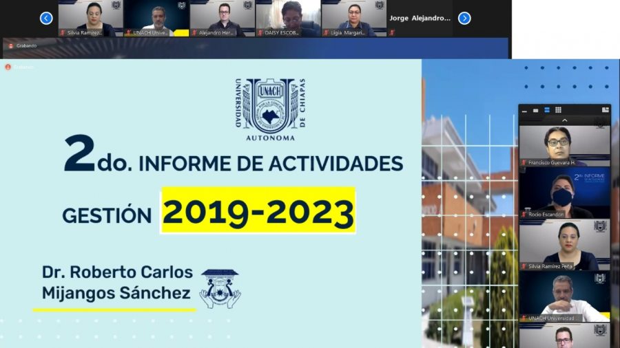 Rinde el director de la Facultad de Ciencias Administrativas de la UNACH Roberto Carlos Mijangos Sánchez, su Segundo Informe de Actividades