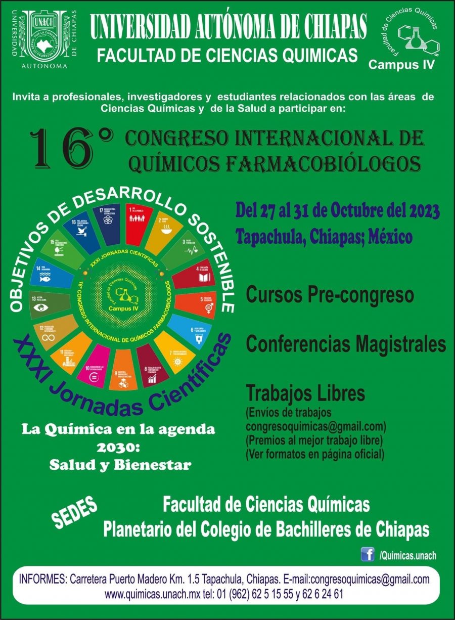 Organiza UNACH Congreso Internacional de Ciencias Químicas