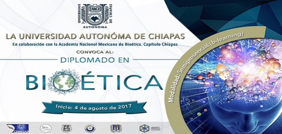 Lanza UNACH convocatoria abierta para cursar el Diplomado en Bioética